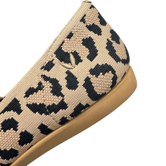 New VIVAIA Water-Repellent Square-Toe Loafers Samantha Walker Dark Leopard Sz 8 - Picture 8 of 11